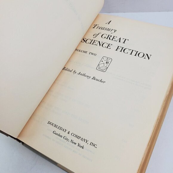 Treasury Great Science Fiction Vol. 2 Anthony Boucher Vintage 1959 Wear Intact - Picture 5 of 13